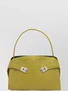 Ferragamo Structured Top Handle Shoulder Strap Metal Hardware