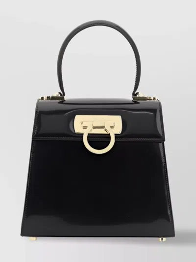 Ferragamo Structured Tote Bag With Top Handle