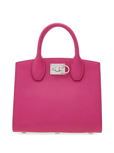 Ferragamo Studio Box Bag In Pink