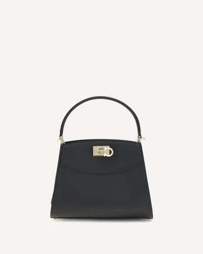 Ferragamo Studio Box Handbag In Black