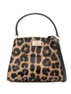 Ferragamo Studio Box Leopard-print Satchel Bag In Neutral