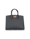 Ferragamo Studio Box M' Handbag - Black
