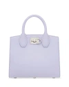 Ferragamo Studio Box Mini Bag In New Lavander