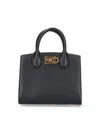 Ferragamo Studio Box Top Handle Bag In Black