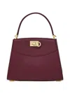 Ferragamo Studio Box Top-handle Satchel Bag In Red