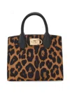Ferragamo Studio Box Tote Bag In Brown