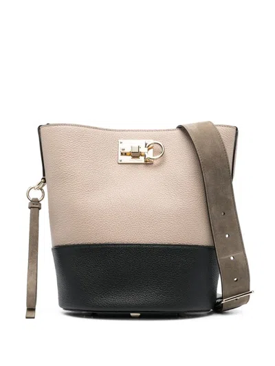 Ferragamo Studio Bucket Bag In Brown