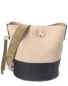 Ferragamo Studio Leather Bucket Bag In Brown
