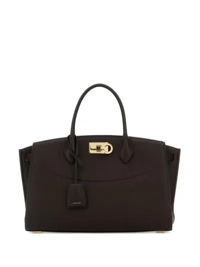 Ferragamo Studio Leather Tote Bag
