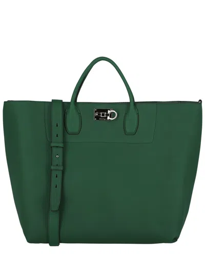 FERRAGAMO FERRAGAMO STUDIO LEATHER TOTE