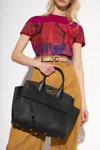 Ferragamo Studio Top Handle Satchel Bag In Black
