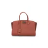 Ferragamo Studio Large Tote Bag With Adjustable Strap In Brown