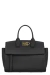 Ferragamo Women's Studio Soft Leather Handbag In Black