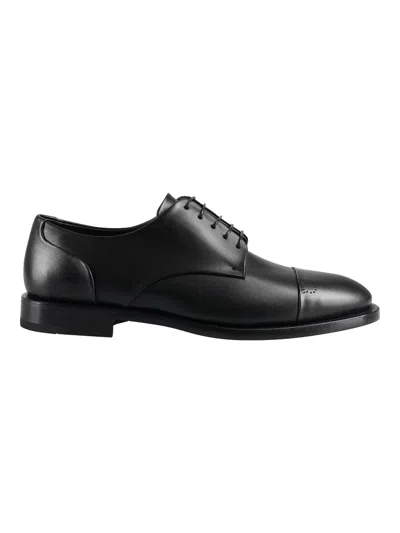 Ferragamo Black Calf Loafers