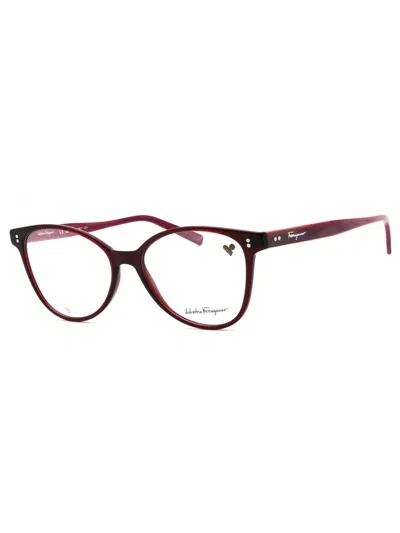 Ferragamo Stylish Cat Eye Women's Eyeglasses - Model Sf2948 In Brown
