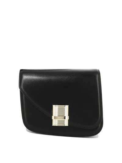 Ferragamo Stylish Fiamma Crossbody Handbag For Women In Black