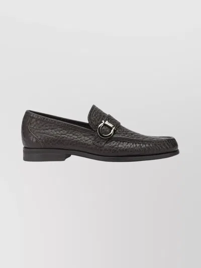 FERRAGAMO STYLISH LOAFERS AND SLIPPERS METAL BUCKLE