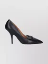 Ferragamo Stylish Pumps With Pointed Toe And Bow In Multi