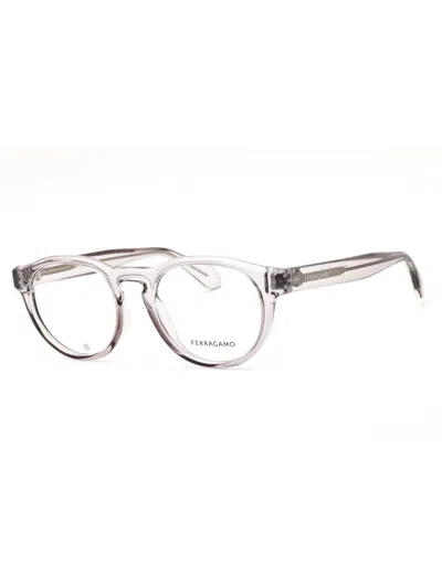 Ferragamo Stylish Round Eyeglasses For All - Sf2987e In Neutral