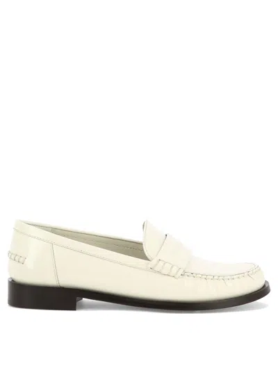 Ferragamo Stylish White Slip-on Loafers For Women