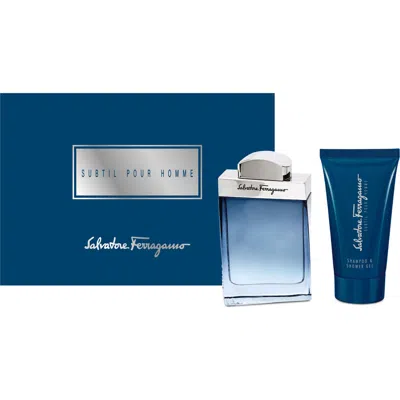 Ferragamo Subtil Eau De Toilette Set In Transparent