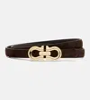 Ferragamo Suede Belt In Brown