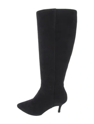 Pre-owned Ferragamo Suede Boots In Black