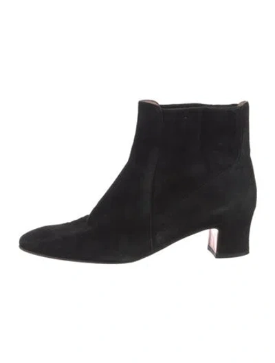 Pre-owned Ferragamo Suede Boots In Black