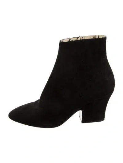 Pre-owned Ferragamo Suede Boots In Black