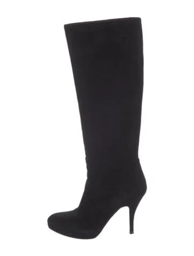 Pre-owned Ferragamo Suede Boots In Black