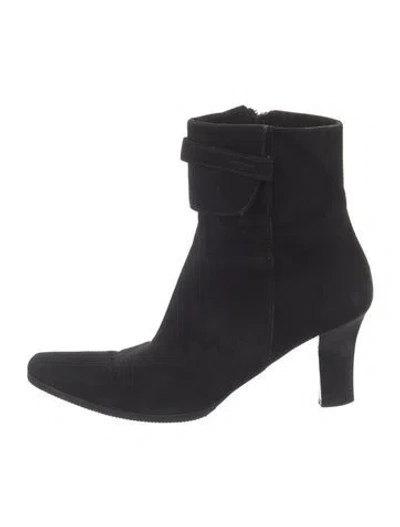 Pre-owned Ferragamo Suede Boots In Black