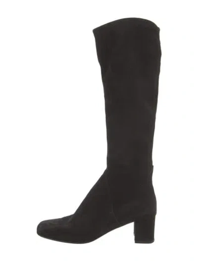 Pre-owned Ferragamo Suede Boots In Black