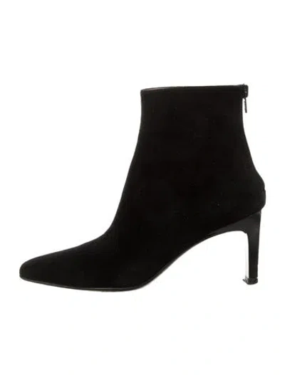 Pre-owned Ferragamo Suede Boots In Black