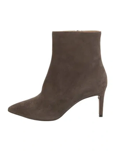 Pre-owned Ferragamo Suede Boots In Brown