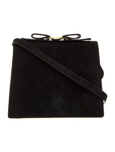 Pre-owned Ferragamo Suede Crossbody Bag In Blue