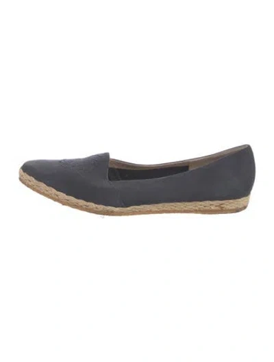 Pre-owned Ferragamo Suede Espadrilles In Blue
