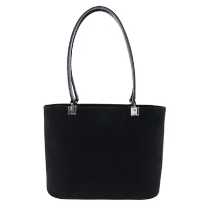 Pre-owned Ferragamo Suede Handbag () In Black