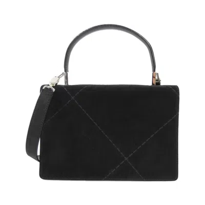 Pre-owned Ferragamo Suede Handbag () In Black
