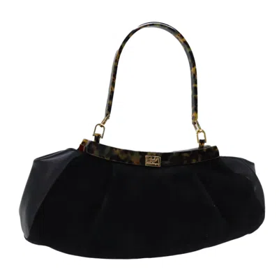 Pre-owned Ferragamo Suede Handbag () In Black