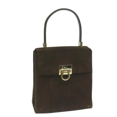 Pre-owned Ferragamo Suede Handbag () In Brown