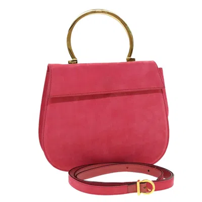Pre-owned Ferragamo Suede Handbag () In Pink