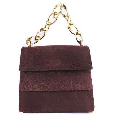 Pre-owned Ferragamo Suede Handbag () In White