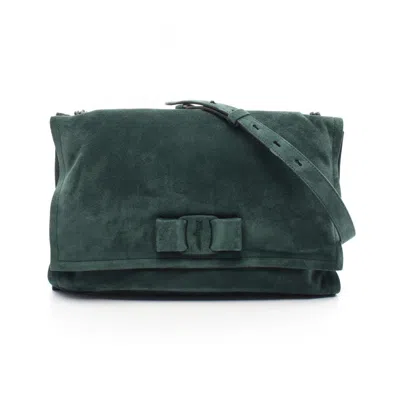 Pre-owned Ferragamo Suede Leather Shoulder Bag ()