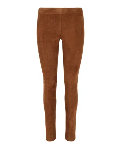 Ferragamo Suede Leggings
