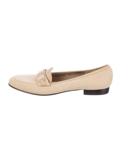 Pre-owned Ferragamo Suede Loafers In Neutral