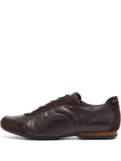 Pre-owned Ferragamo Suede Low-top Sneakers