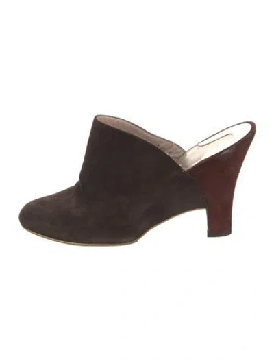 Pre-owned Ferragamo Suede Oxfords In Multi