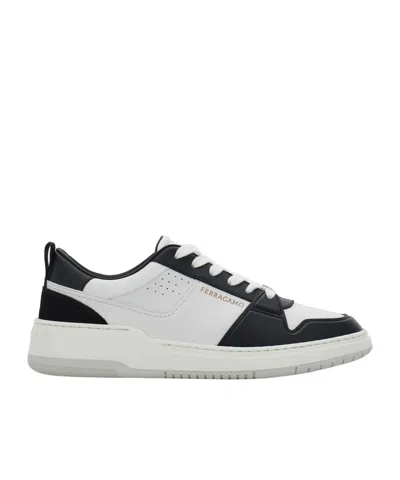 FERRAGAMO SUEDE PATCH SKATE SNEAKER