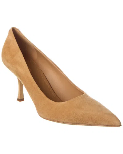 Ferragamo Suede Pump In Brown
