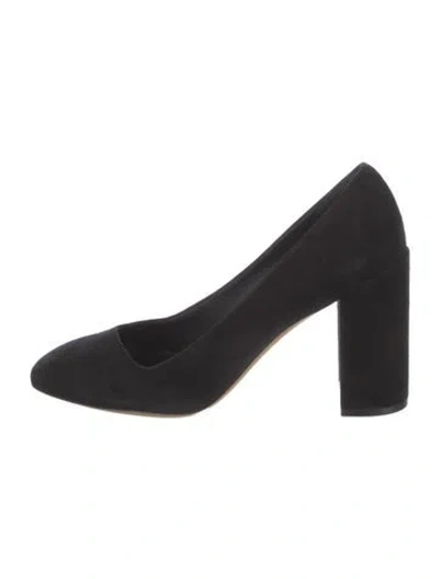Pre-owned Ferragamo Suede Pumps In Black